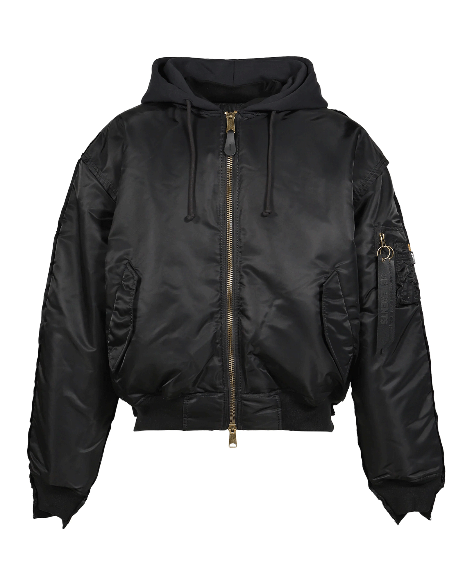VETEMENTS・ヴェトモン - ジャケット RECONSTRUCTED  BOMBER  JACKET
/ BLACK