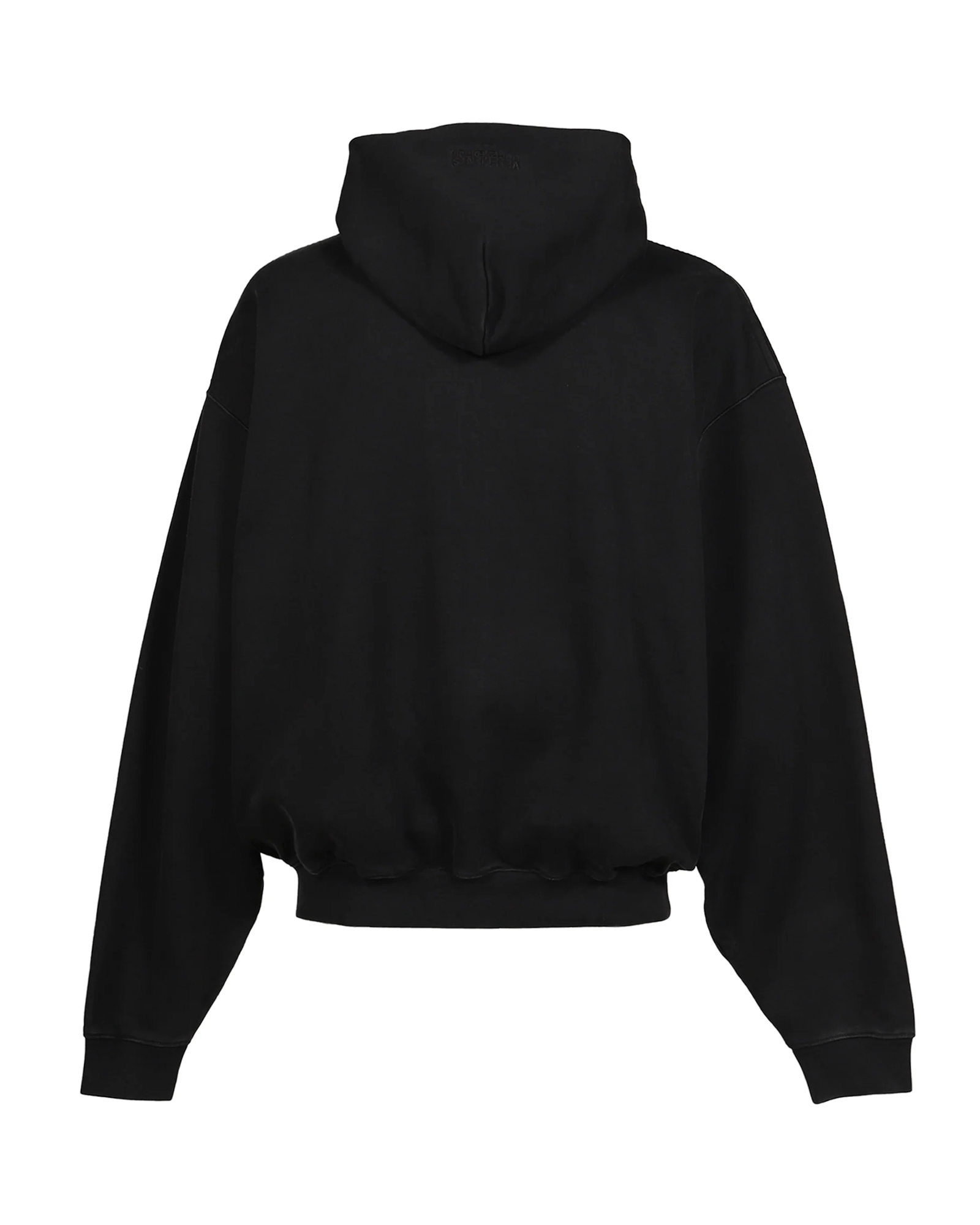 VETEMENTS・Vetements -  CLASSIC LOGO ZIP-UP HOODIE / WASHED  BLACK/RED