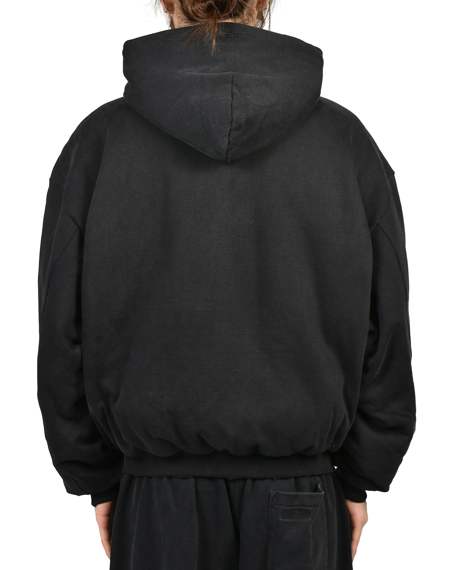 VETEMENTS・ヴェトモン - ジャケット PUFFEDZIP-UP HOODIE FREE FRANCE
/ WASHED  BLACK