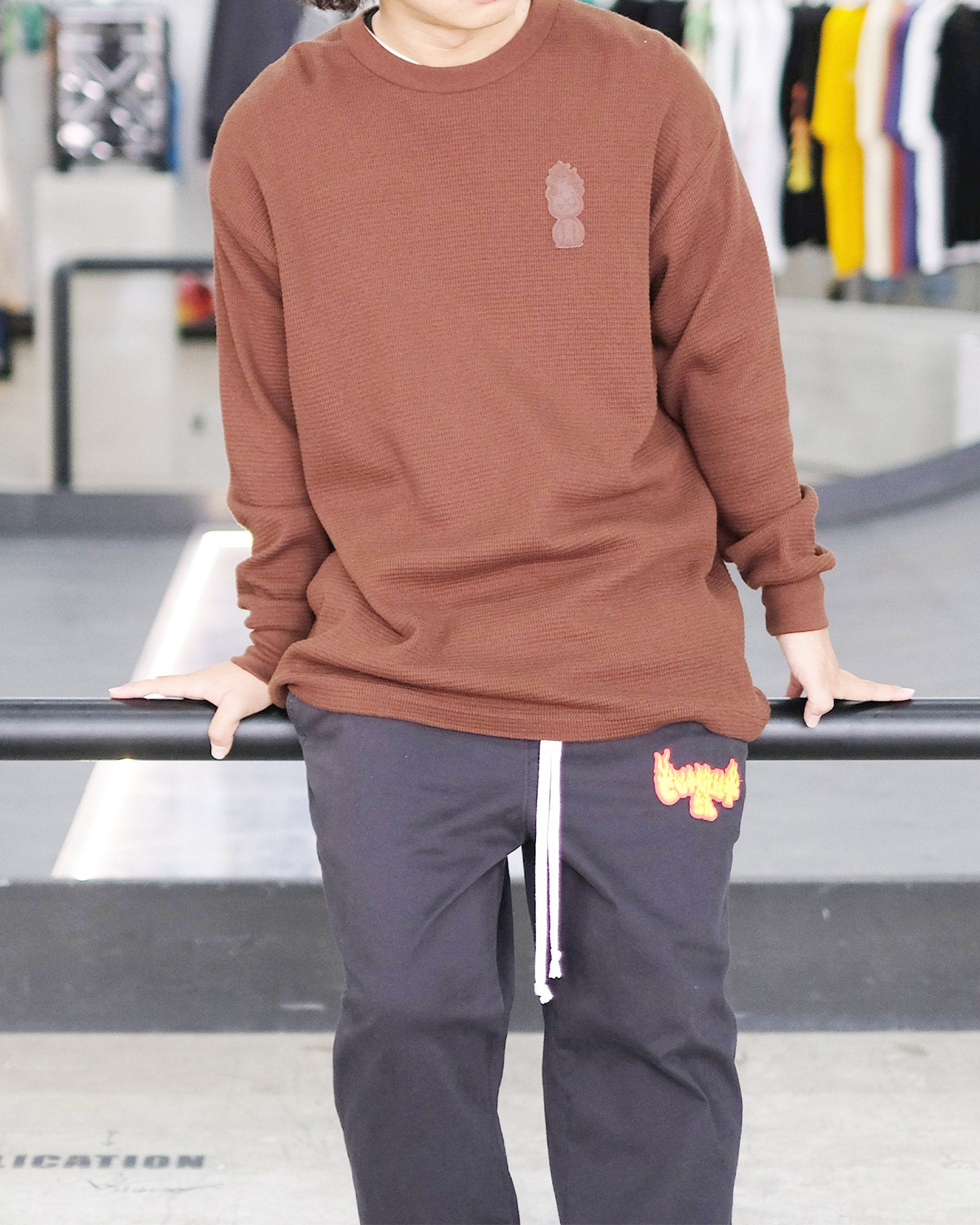 CVTVLIST・カタリスト - L/S Tシャツ SB | Thermal / BROWN