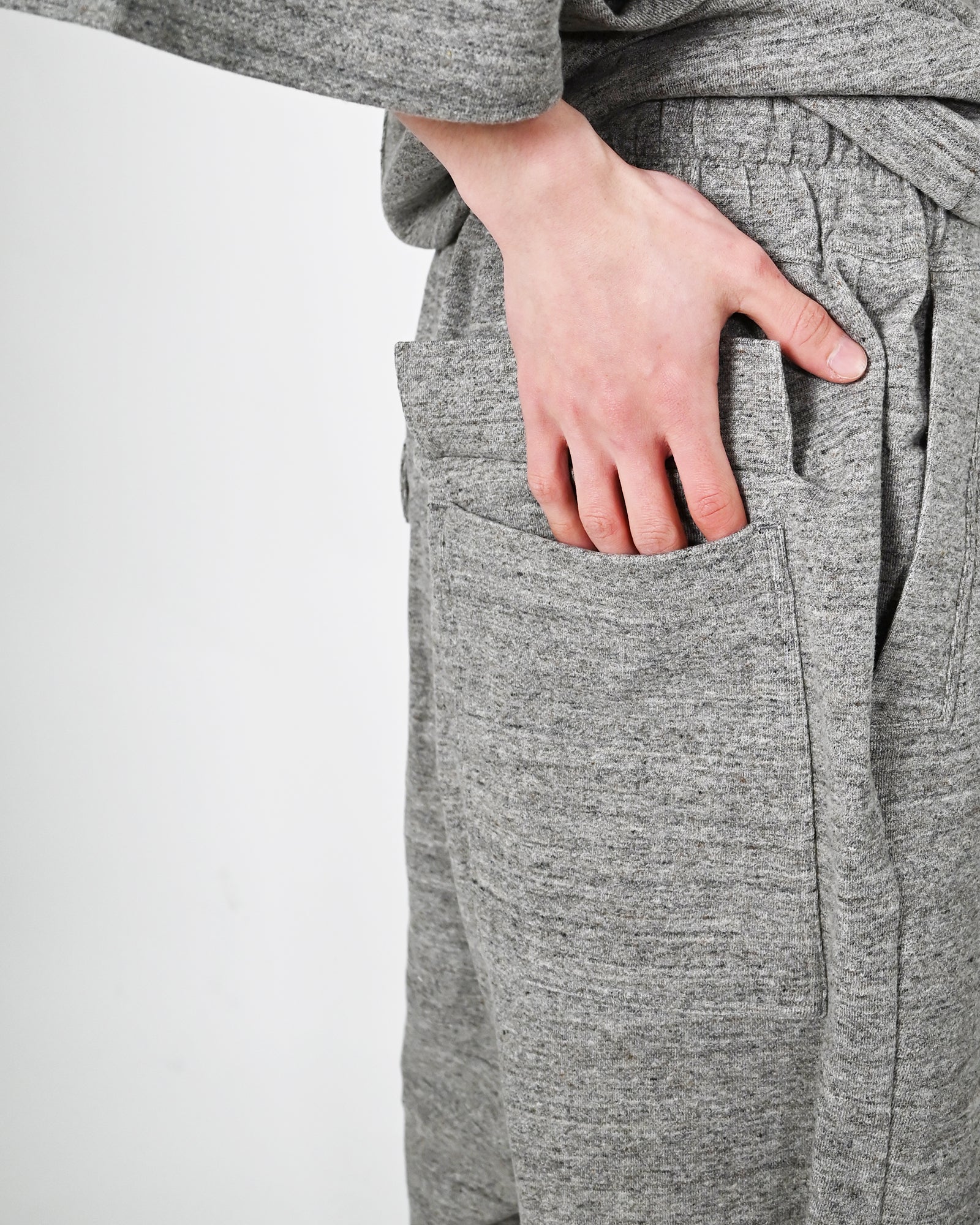 RICK OWENS・リック オウエンス - ハーフ・ショートパンツ BEVELED PODS / GREY MELANGE