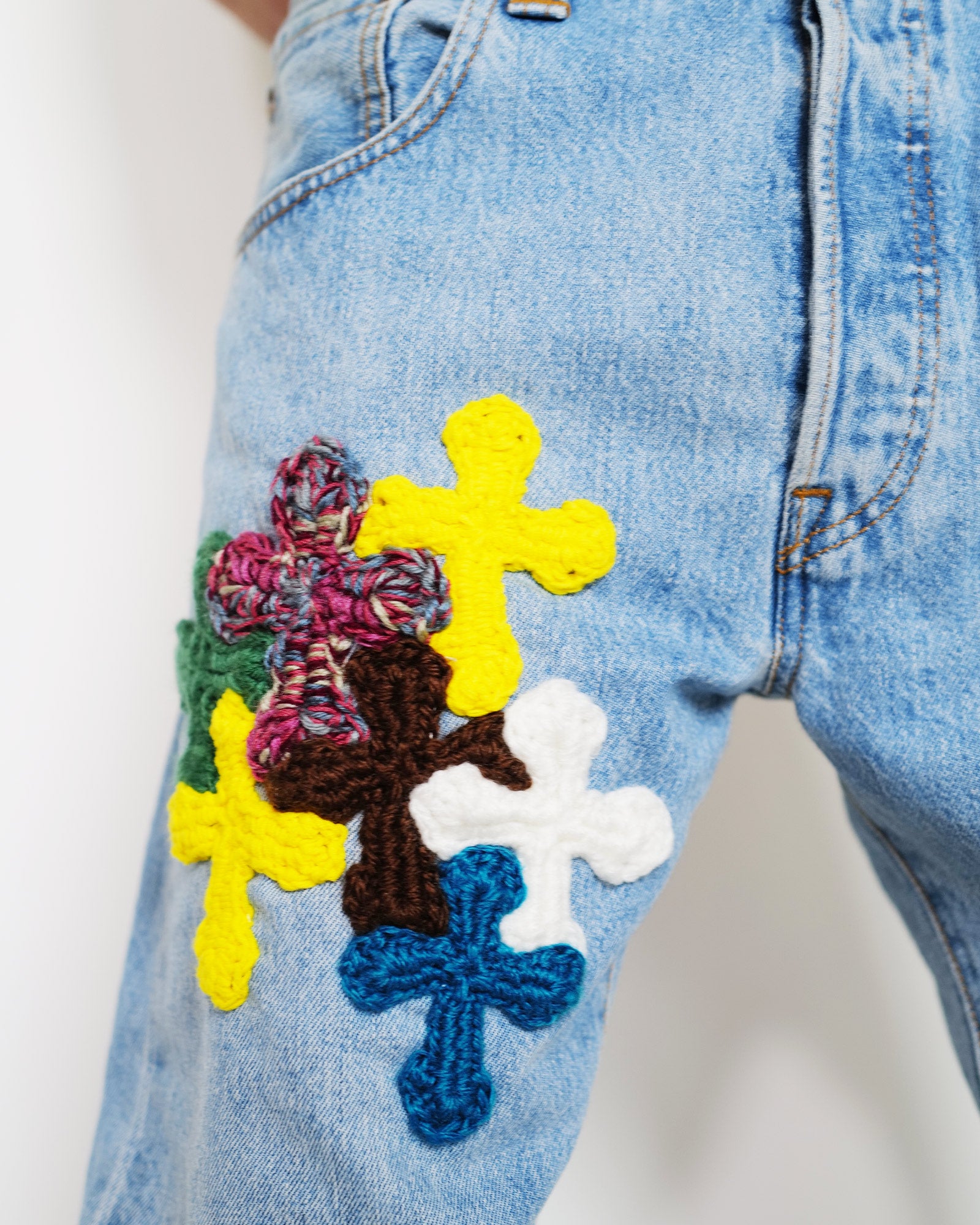 Y.A.R.N.・ヤーン - デニムパンツ Y.A.R.N. DENIM AW08 / MULTI