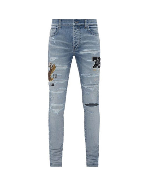 パンツ Amiri jeans virsity indigo AMIRI(アミリ) - AMIRI VARSITY JEAN VINTAGE INDIGO デニムパンツ