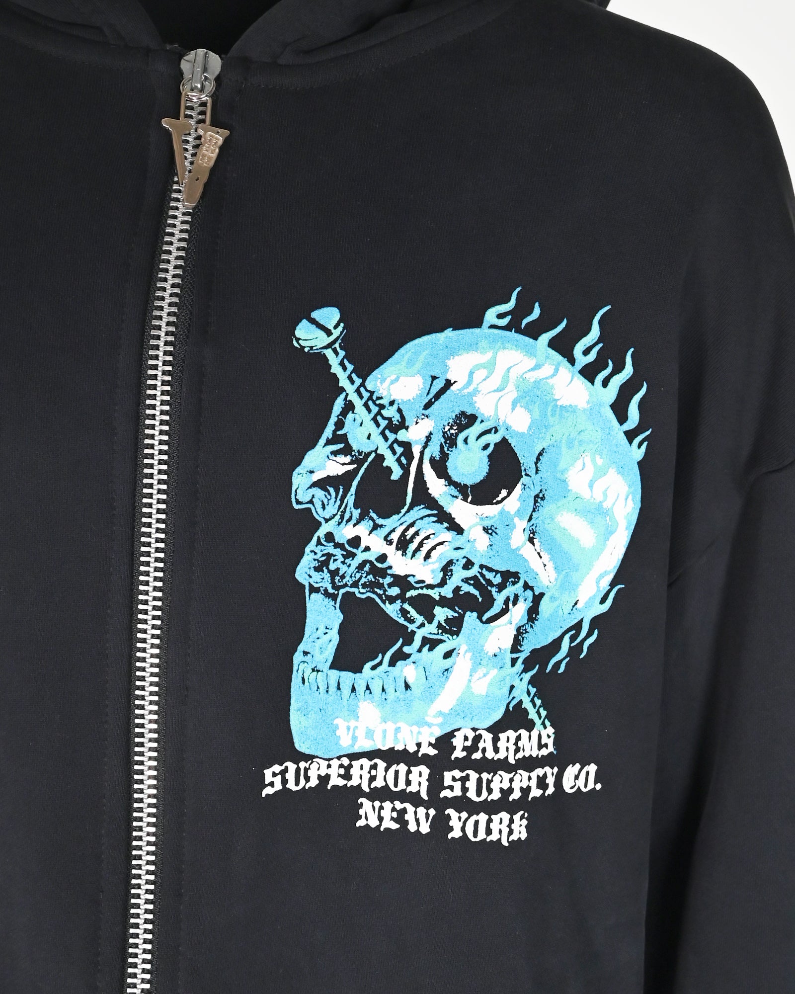 VLONE・ヴィーローン - パーカー・フーディ GLACIER ZIP UP HOODIE / BLACK