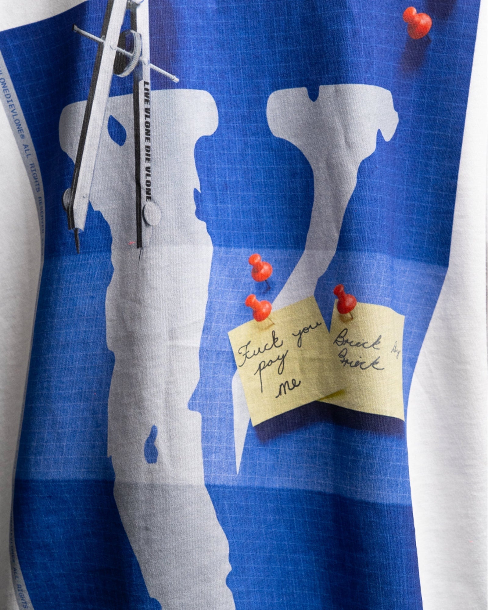 VLONE・ヴィーローン - Tシャツ・カットソー BLUEPRINT-TSHIRT / WHITE