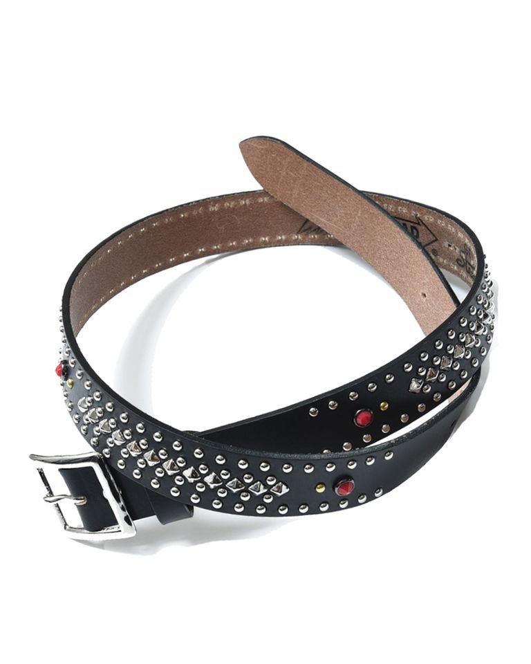 WOLF'S HEAD x LASTMAN STUDDED BELT 35mm   / BLACK