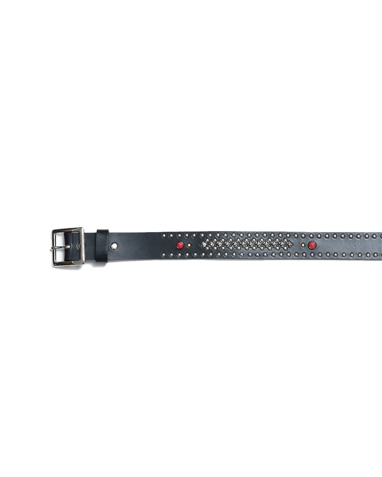 LASTMAN × WOLF'S HEAD x LASTMAN STUDDED BELT 35mm   / BLACK