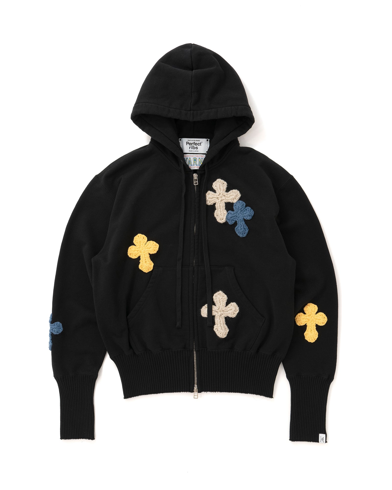 Y.A.R.N. × PERFECTRIBS ZIP HOODIE-001 / MULTI