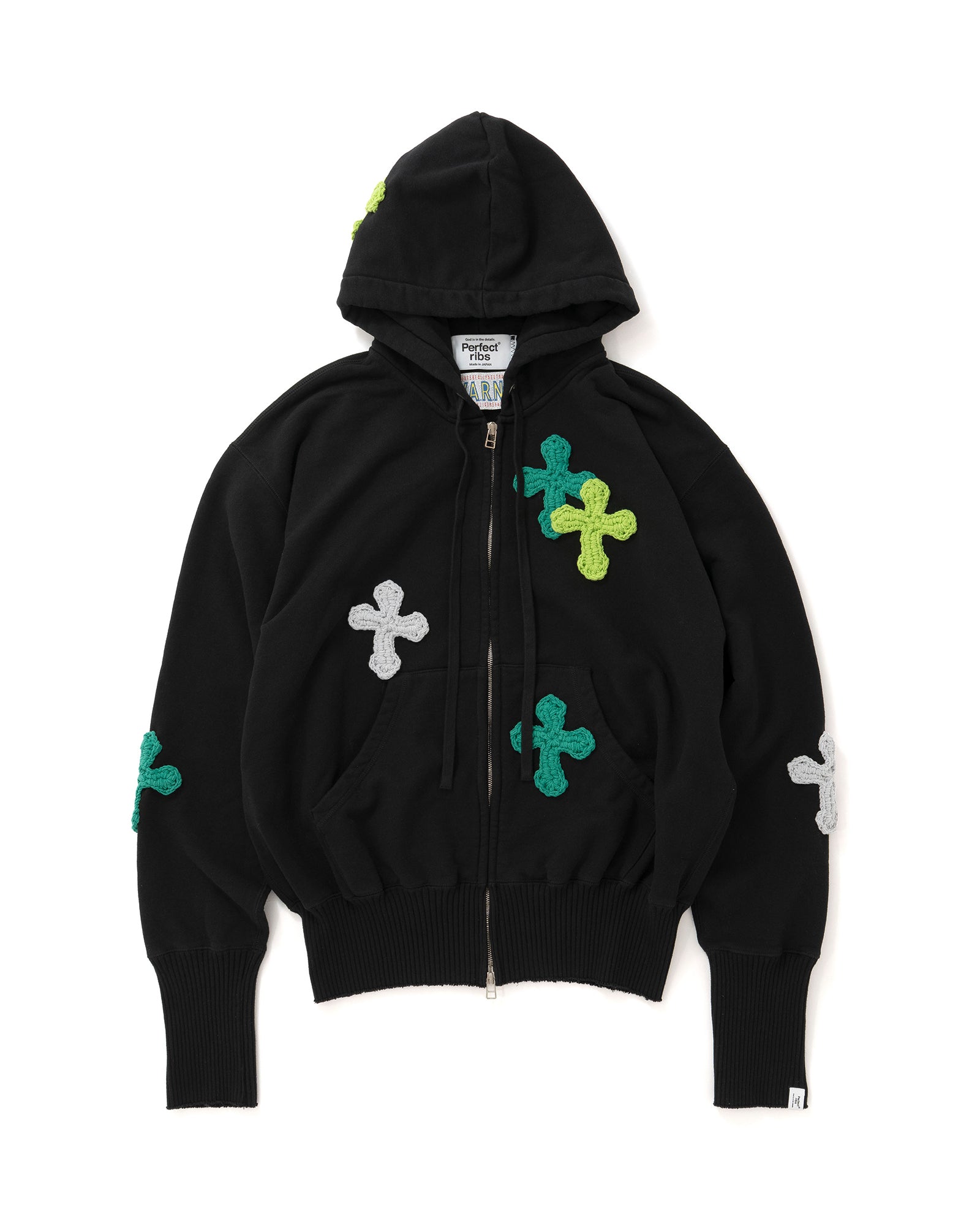 Y.A.R.N. × PERFECTRIBS ZIP HOODIE-003 / MULTI