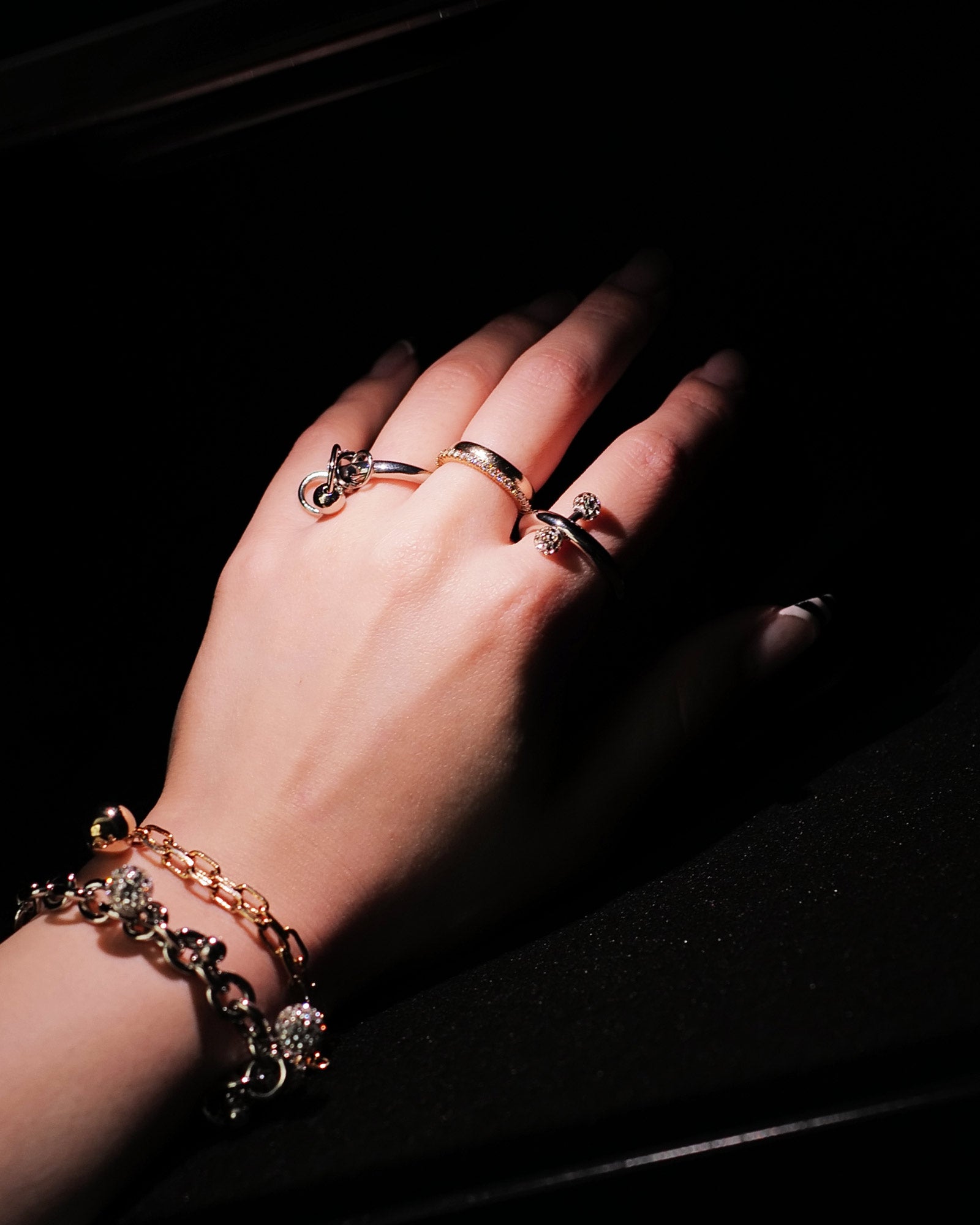 JUSTINE CLENQUET・ジュスティーヌ・クランケ - 指輪・リング BEL CRYSTAL RING